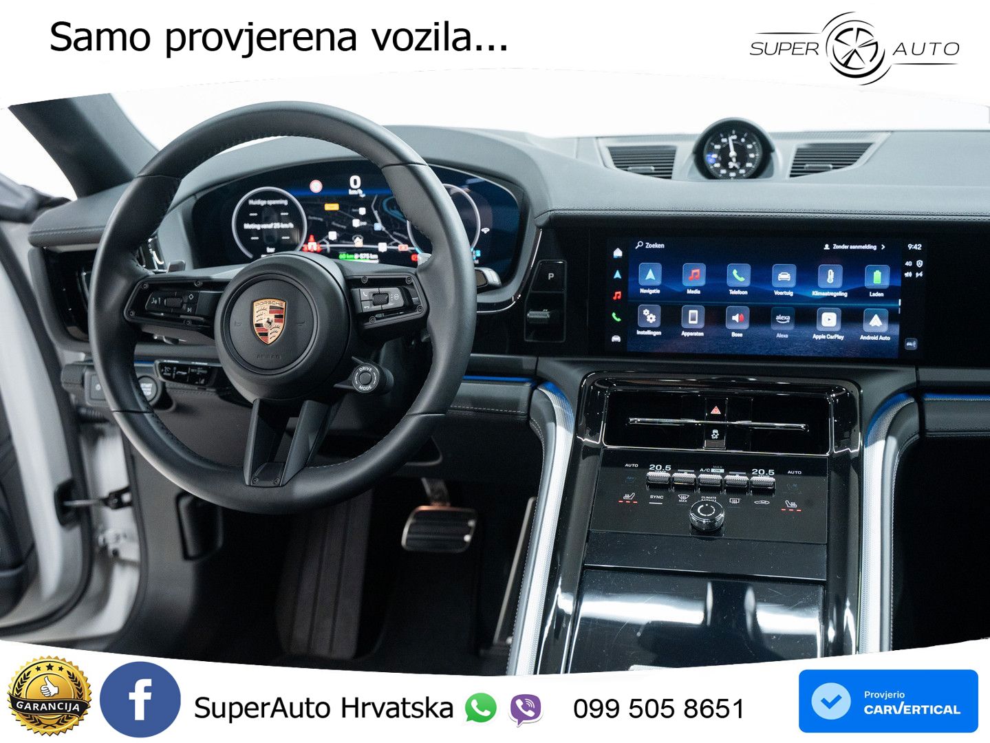 Porsche Panamera 4 2.9 V6 (470 KS) E-Hybrid PDK ACC+HEAD+GR SJED+360+PANO