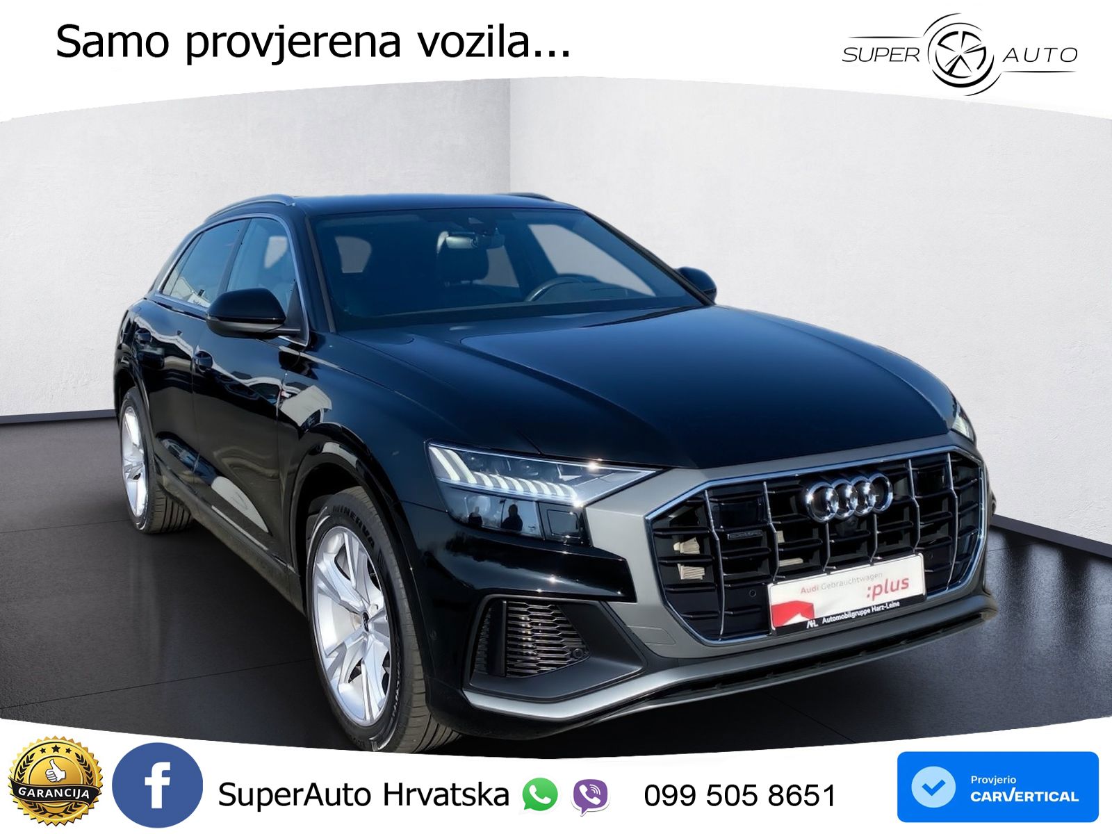 Audi Q8 55 TFSIe V6 (381 KS) quattro tiptronic S line LED+GR SJED+ACC