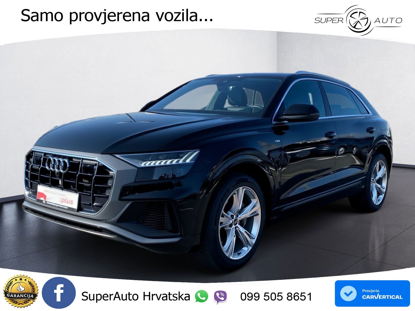 Audi Q8 55 TFSIe V6 (381 KS) quattro tiptronic S line LED+GR SJED+ACC