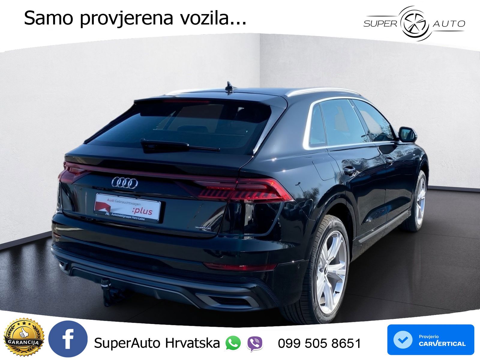 Audi Q8 55 TFSIe V6 (381 KS) quattro tiptronic S line LED+GR SJED+ACC
