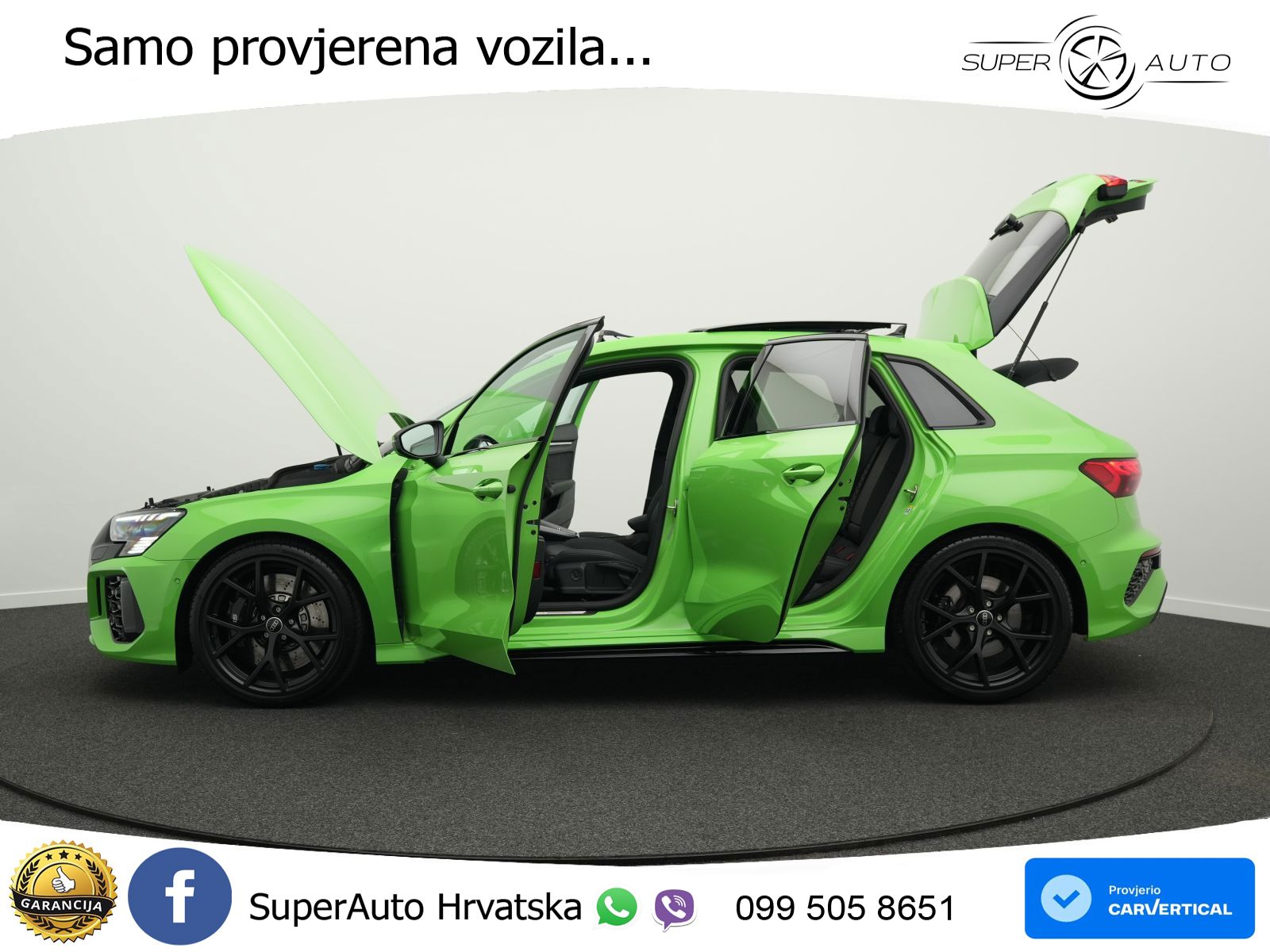 Audi RS3 Sedan 2.5 TFSI (400 KS) quattro S tronic LED+GR SJED+ACC