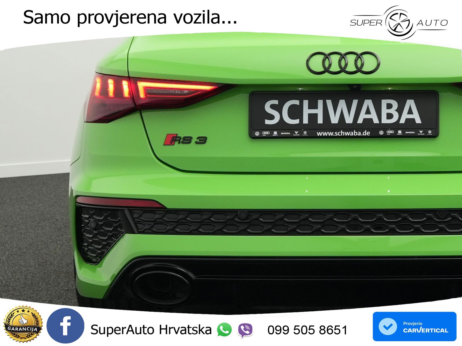 Audi RS3 Sedan 2.5 TFSI (400 KS) quattro S tronic LED+GR SJED+ACC