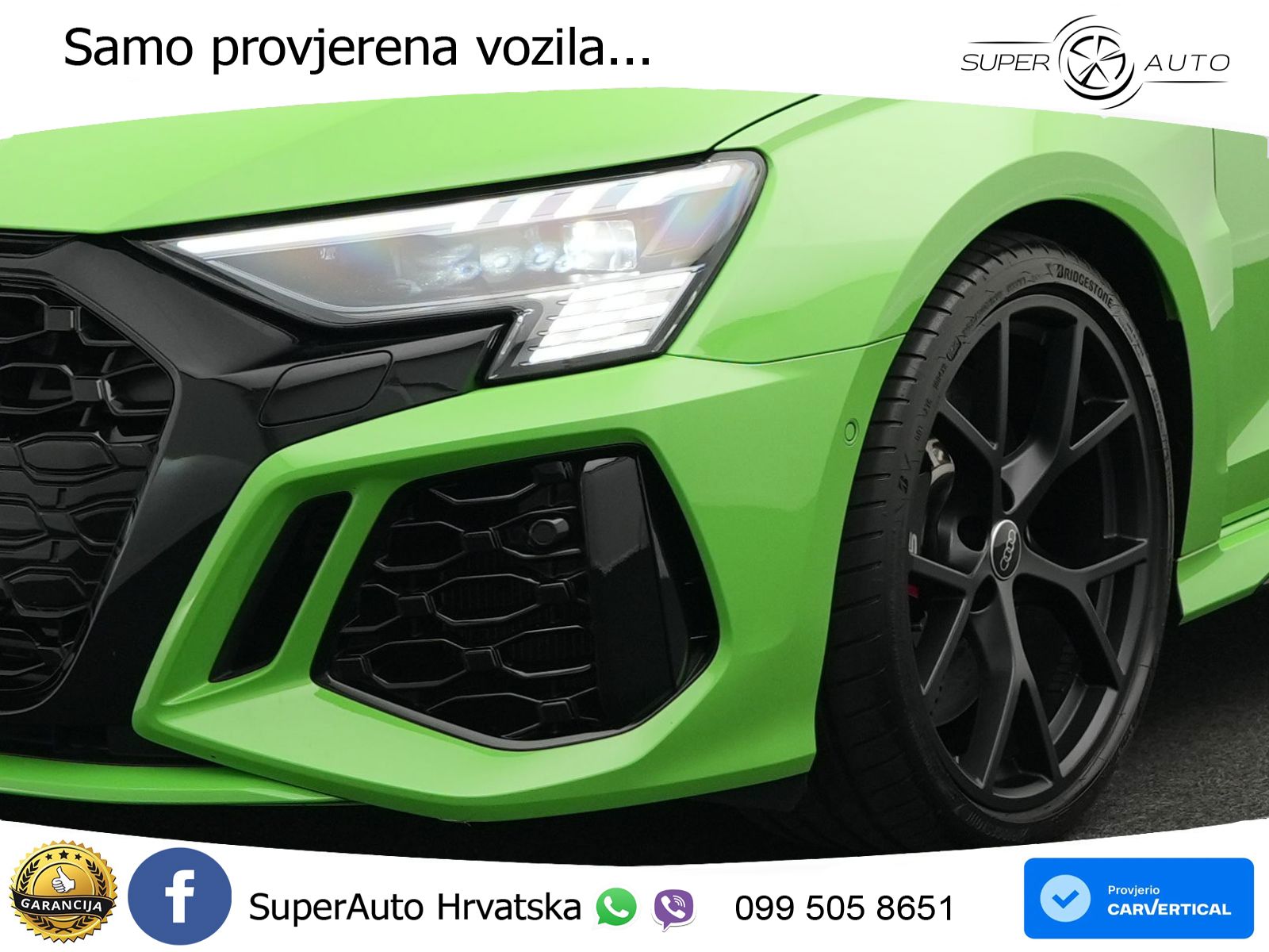 Audi RS3 Sedan 2.5 TFSI (400 KS) quattro S tronic LED+GR SJED+ACC