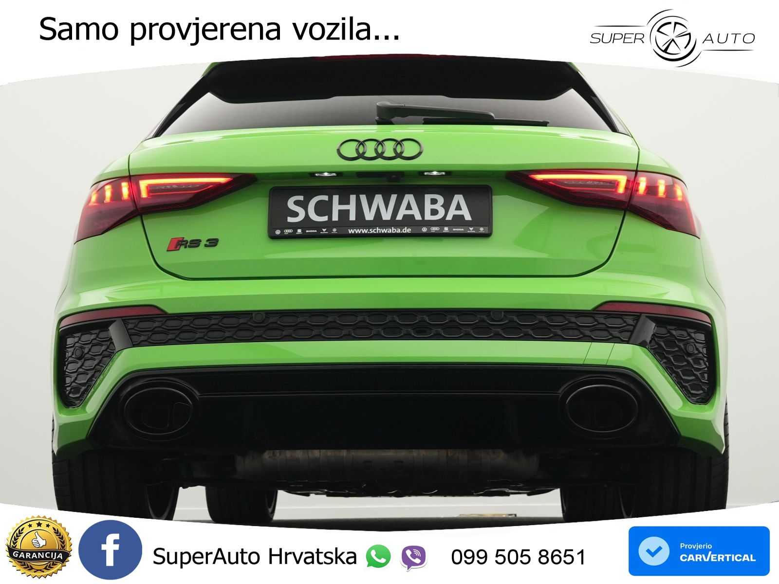 Audi RS3 Sedan 2.5 TFSI (400 KS) quattro S tronic LED+GR SJED+ACC