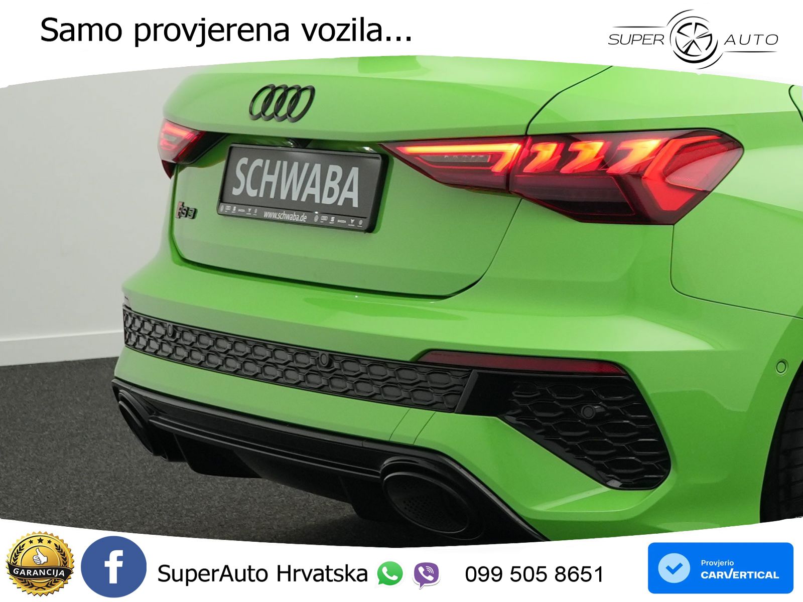 Audi RS3 Sedan 2.5 TFSI (400 KS) quattro S tronic LED+GR SJED+ACC