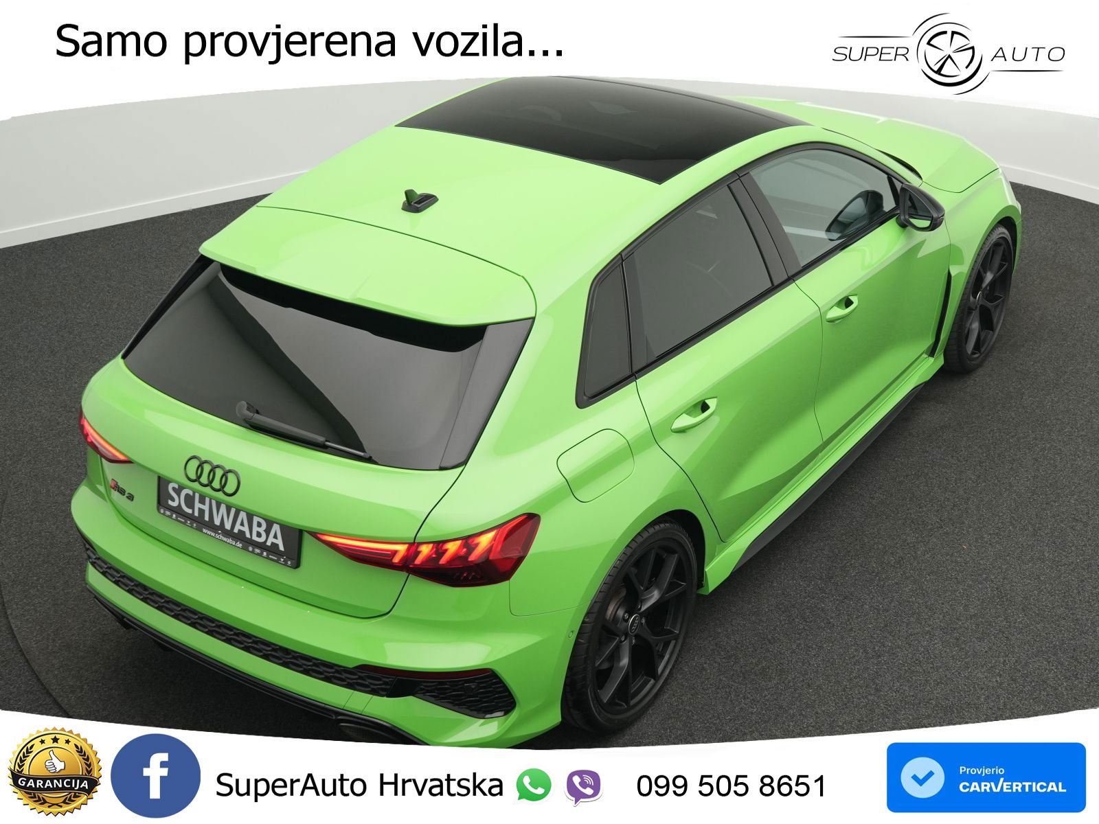 Audi RS3 Sedan 2.5 TFSI (400 KS) quattro S tronic LED+GR SJED+ACC