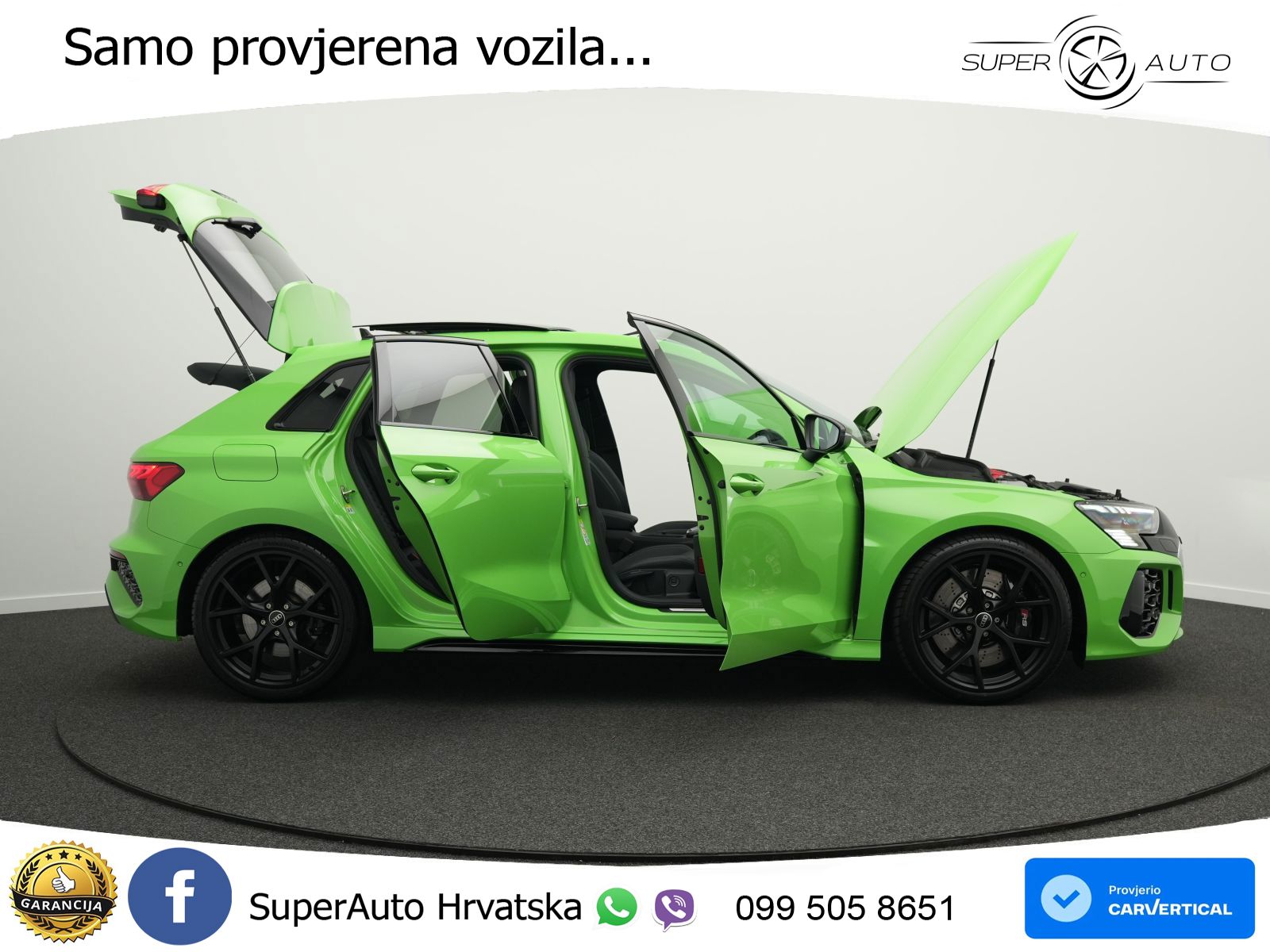 Audi RS3 Sedan 2.5 TFSI (400 KS) quattro S tronic LED+GR SJED+ACC