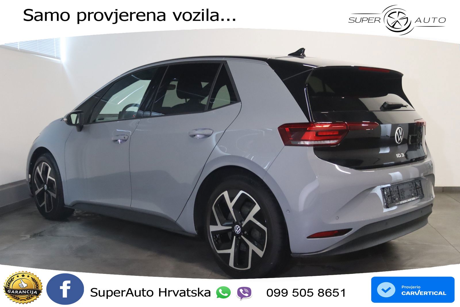 Volkswagen ID.3 Pro 62 kWh (204 KS) LED+GR SJED+ACC