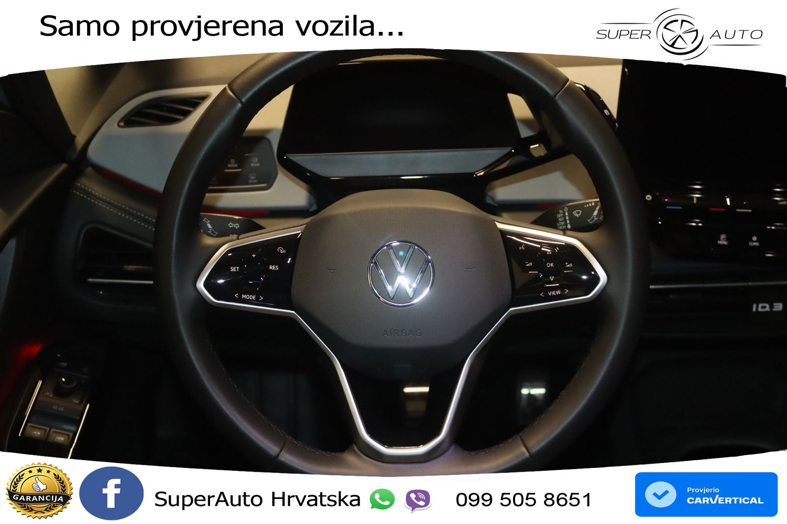 Volkswagen ID.3 Pro 62 kWh (204 KS) LED+GR SJED+ACC