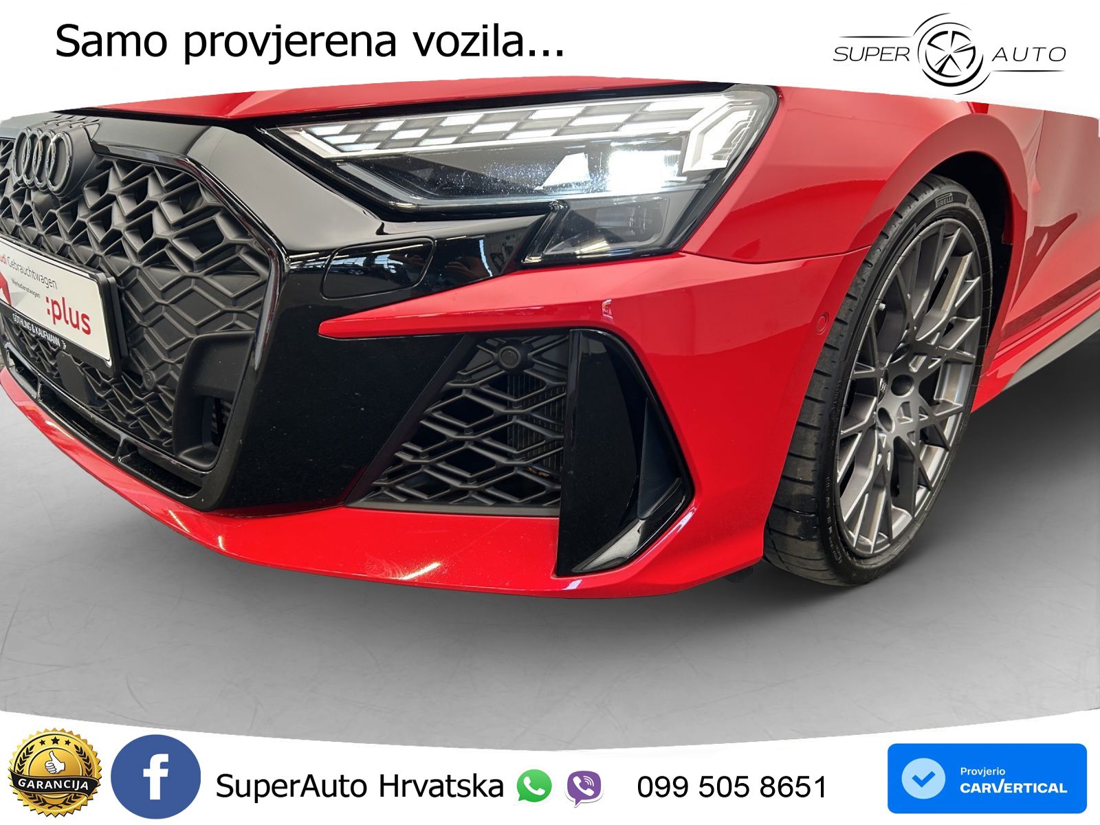 Audi RS3 Sedan 2.5 TFSI (400 KS) quattro S tronic LED+GR SJED+ACC