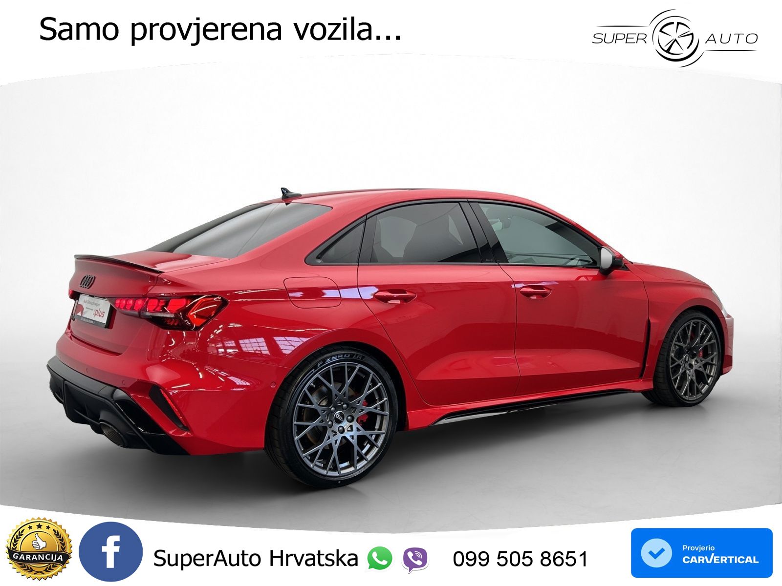 Audi RS3 Sedan 2.5 TFSI (400 KS) quattro S tronic LED+GR SJED+ACC