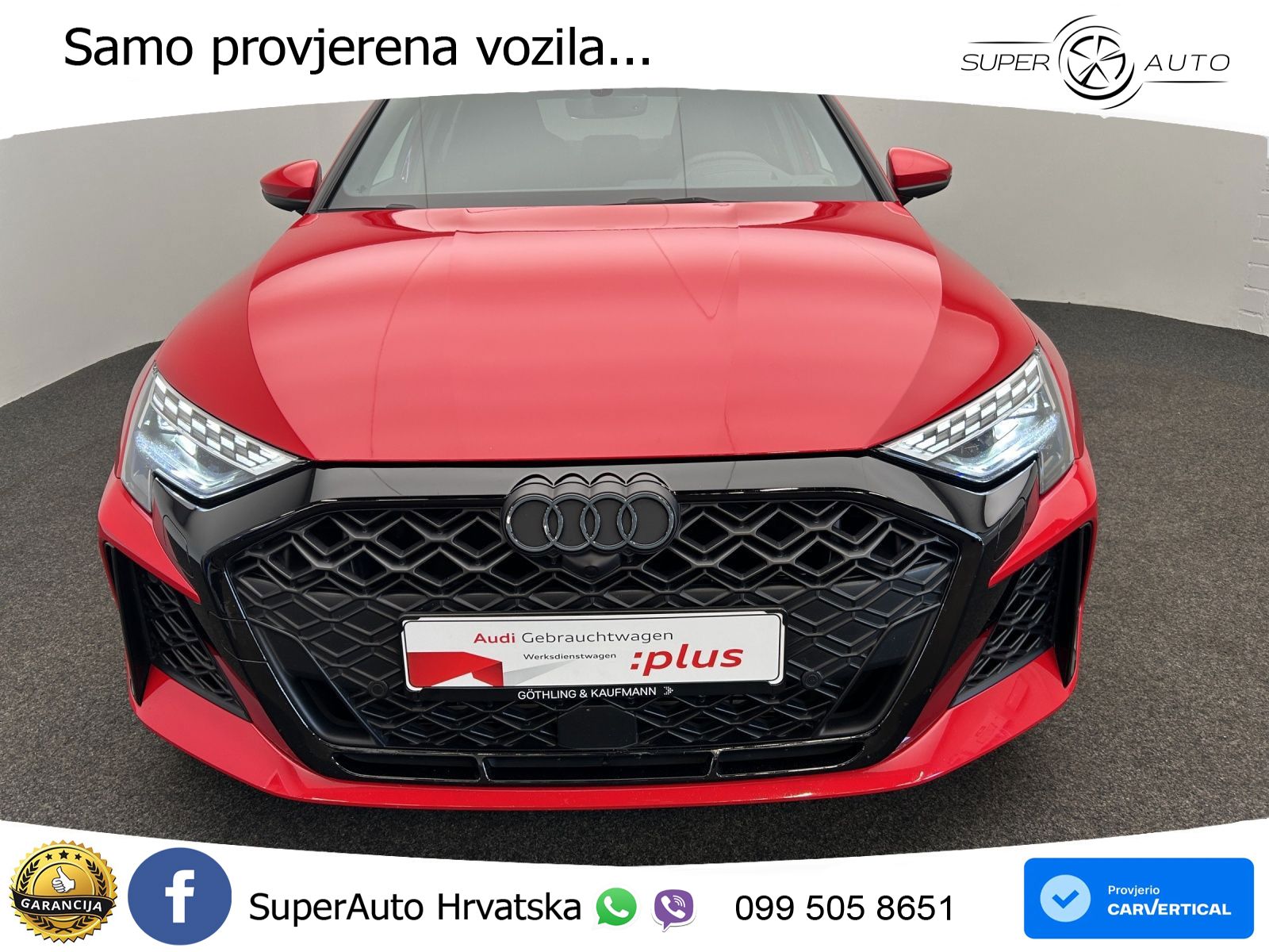 Audi RS3 Sedan 2.5 TFSI (400 KS) quattro S tronic LED+GR SJED+ACC
