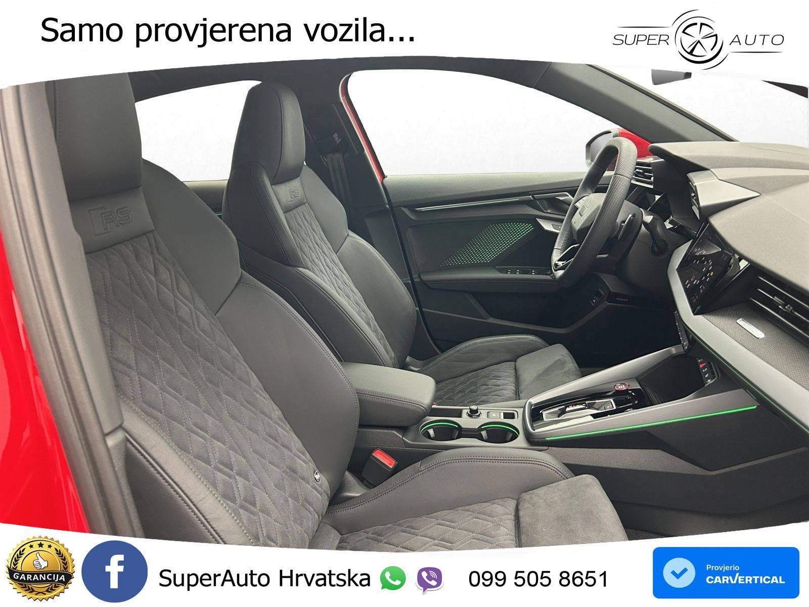 Audi RS3 Sedan 2.5 TFSI (400 KS) quattro S tronic LED+GR SJED+ACC