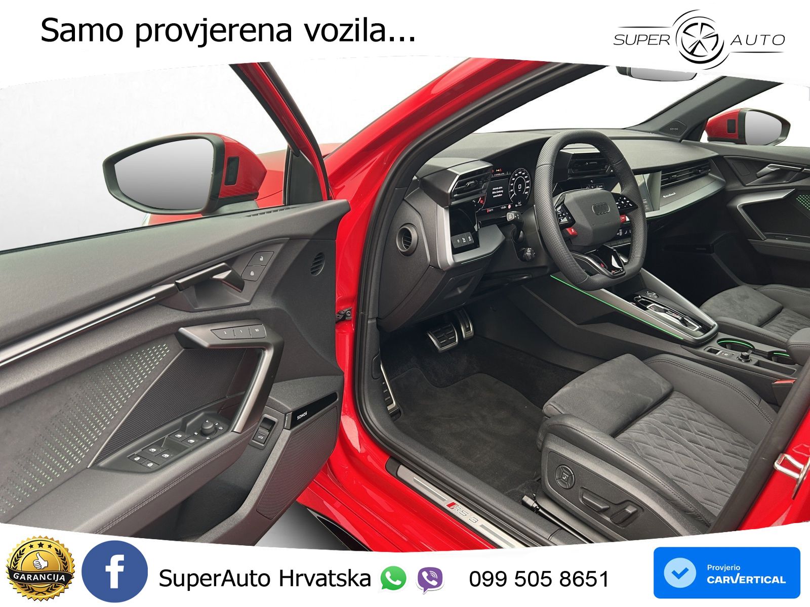 Audi RS3 Sedan 2.5 TFSI (400 KS) quattro S tronic LED+GR SJED+ACC
