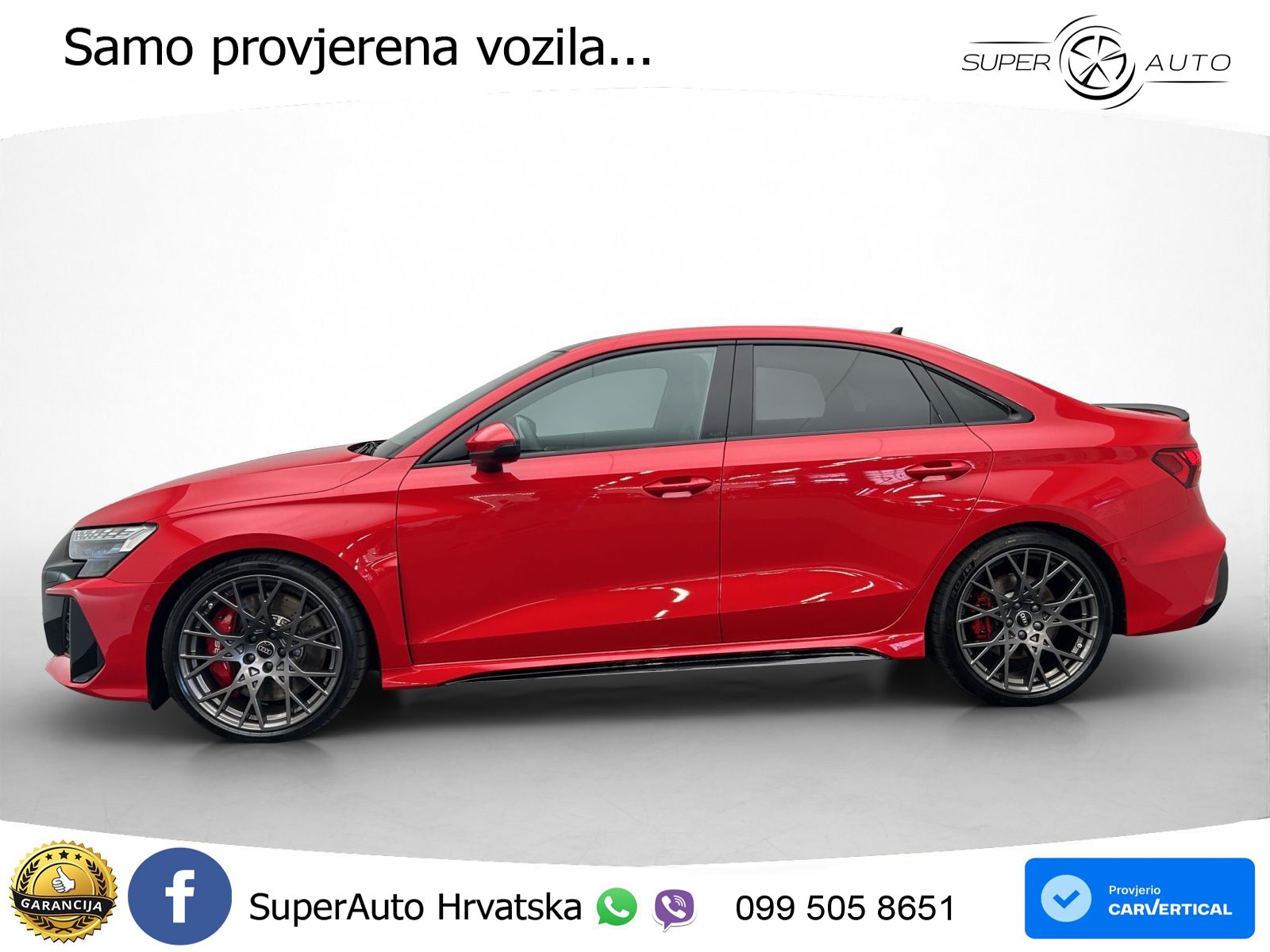 Audi RS3 Sedan 2.5 TFSI (400 KS) quattro S tronic LED+GR SJED+ACC