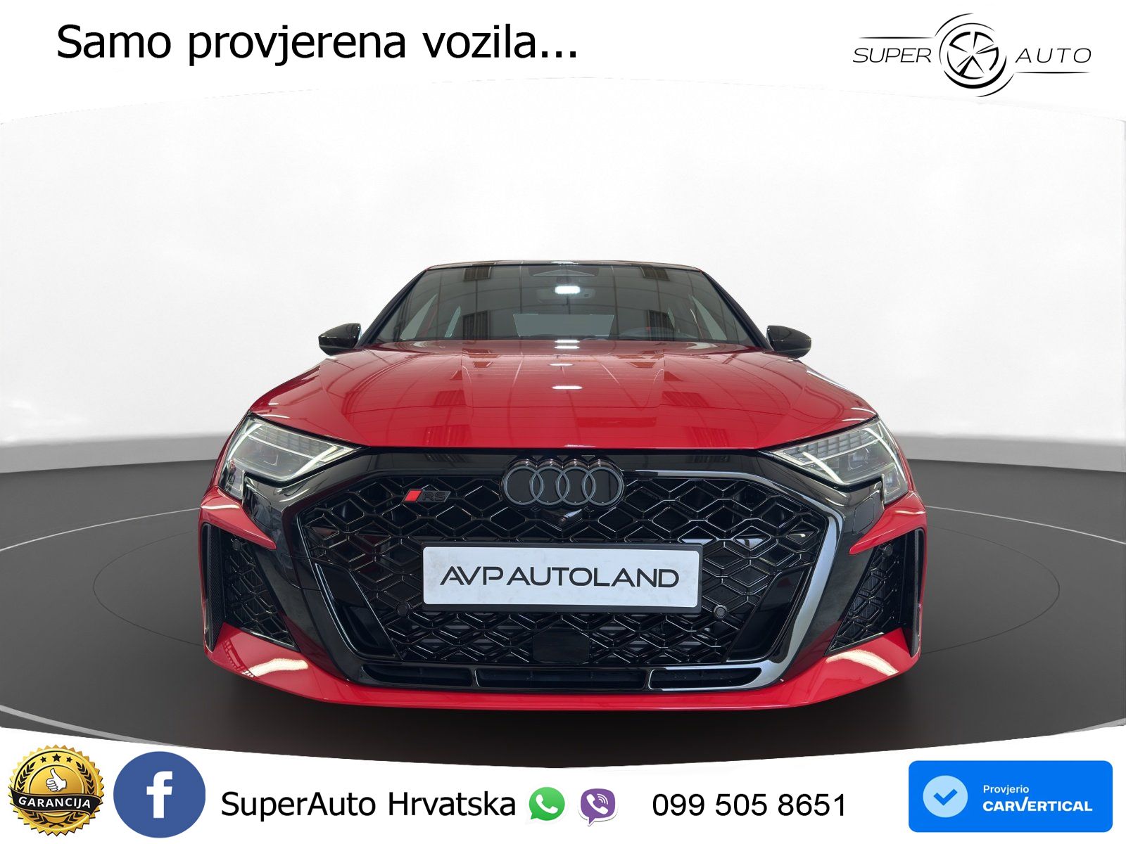 Audi RS3 Sedan 2.5 TFSI (400 KS) quattro S tronic LED+GR SJED+ACC