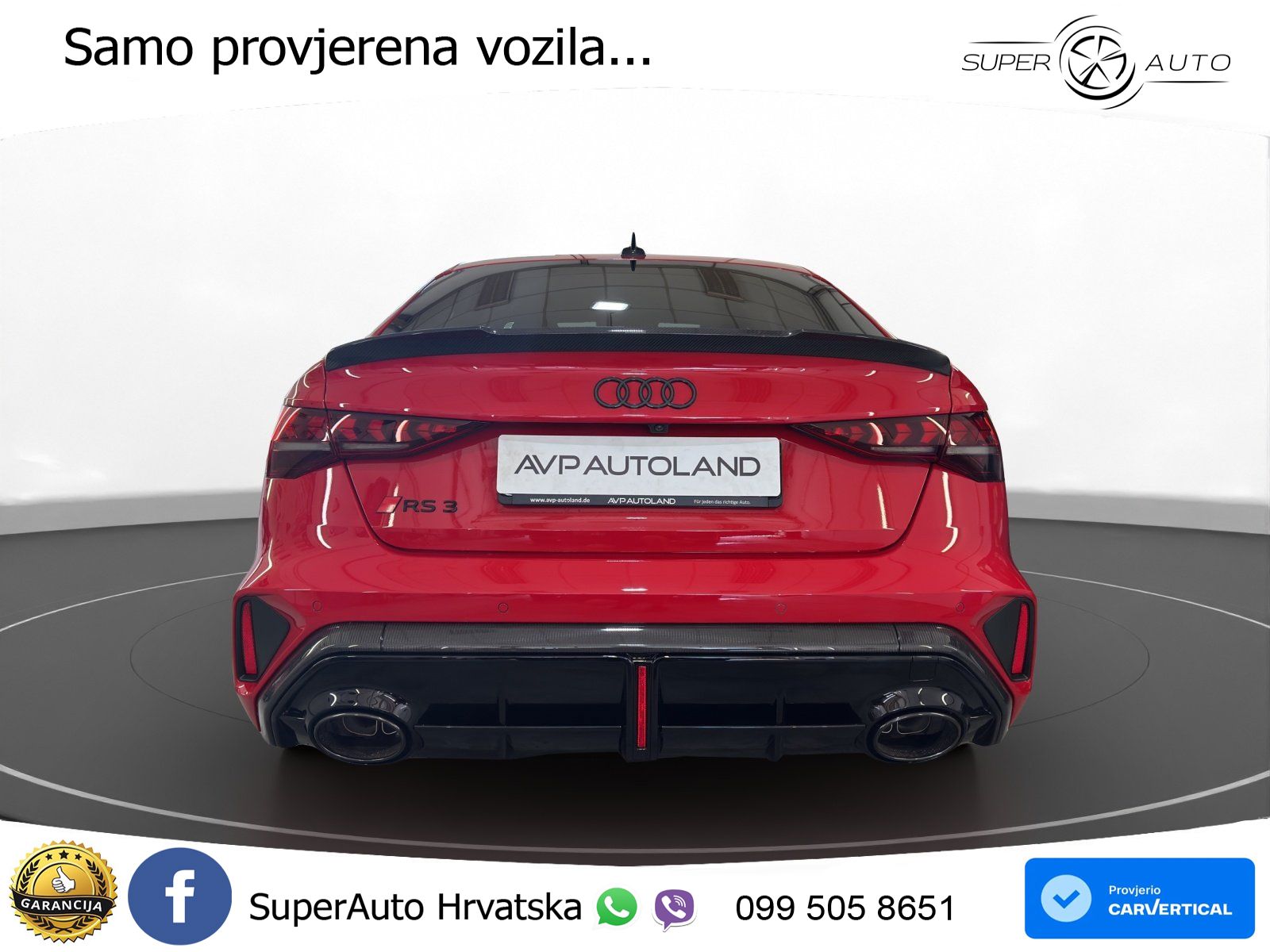 Audi RS3 Sedan 2.5 TFSI (400 KS) quattro S tronic LED+GR SJED+ACC