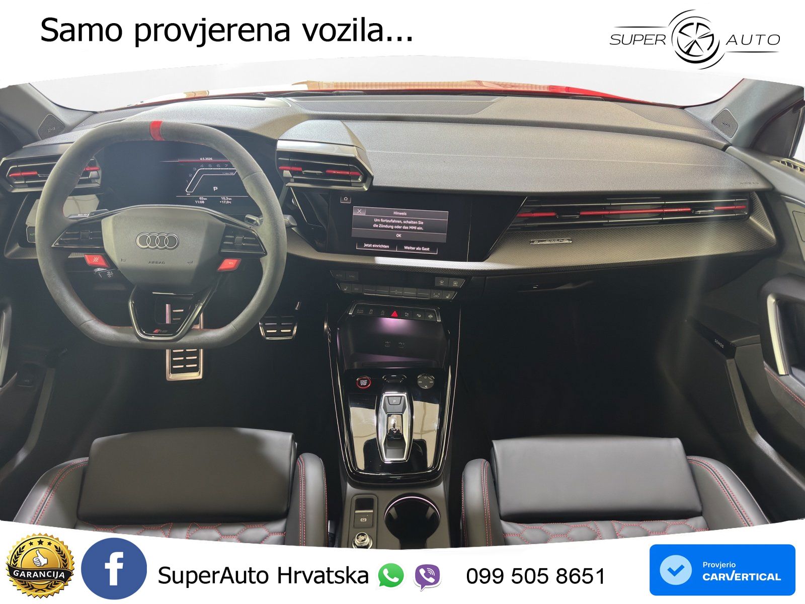 Audi RS3 Sedan 2.5 TFSI (400 KS) quattro S tronic LED+GR SJED+ACC