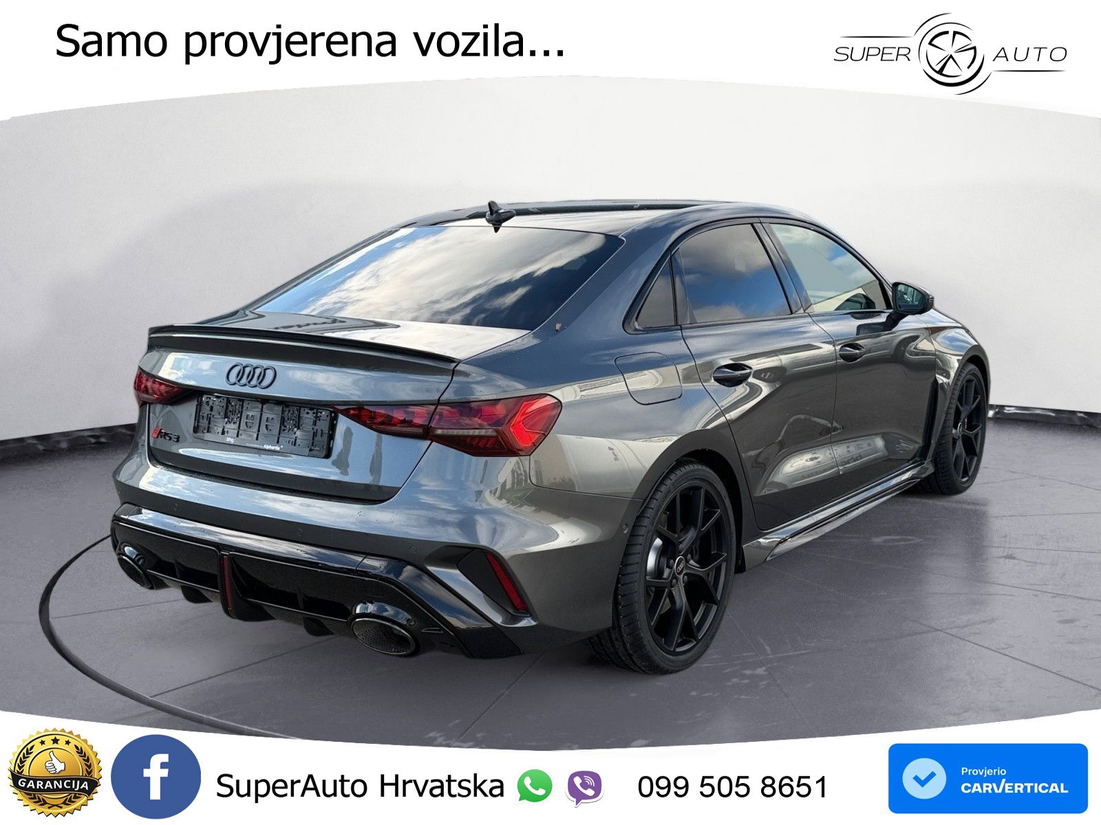 Audi RS3 Sedan 2.5 TFSI (400 KS) quattro S tronic LED+GR SJED+ACC