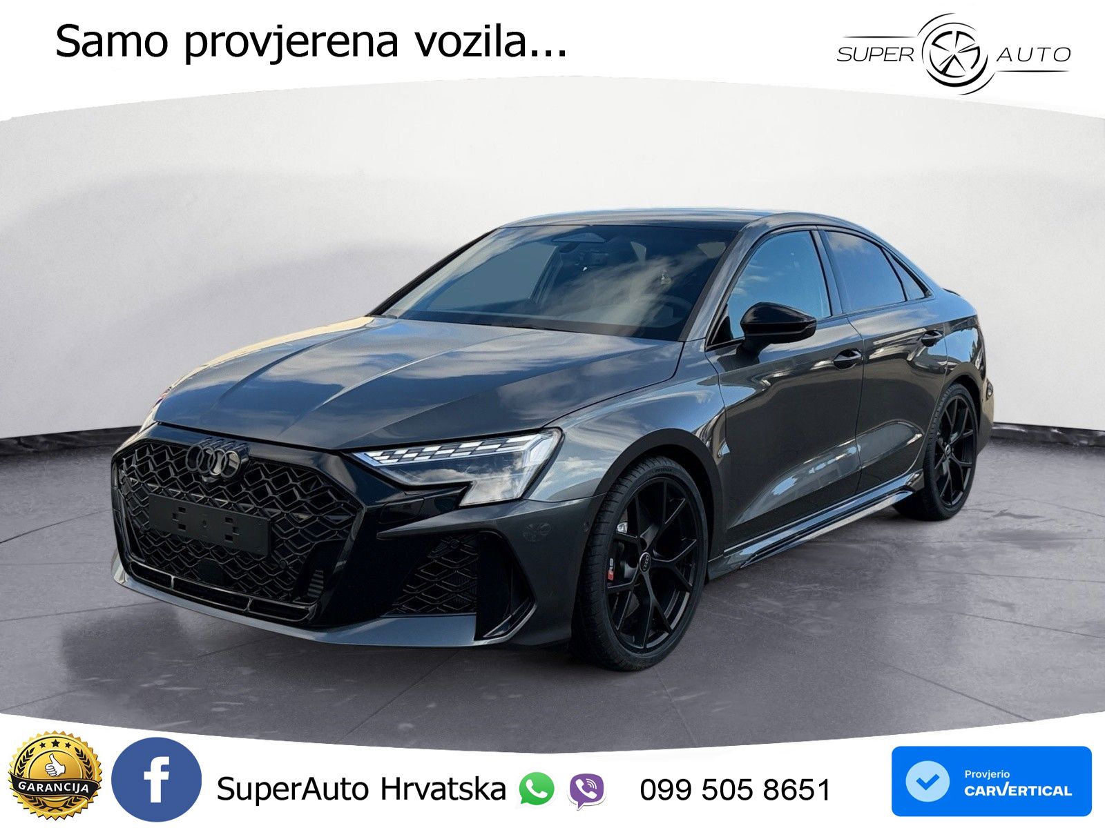 Audi RS3 Sedan 2.5 TFSI (400 KS) quattro S tronic LED+GR SJED+ACC