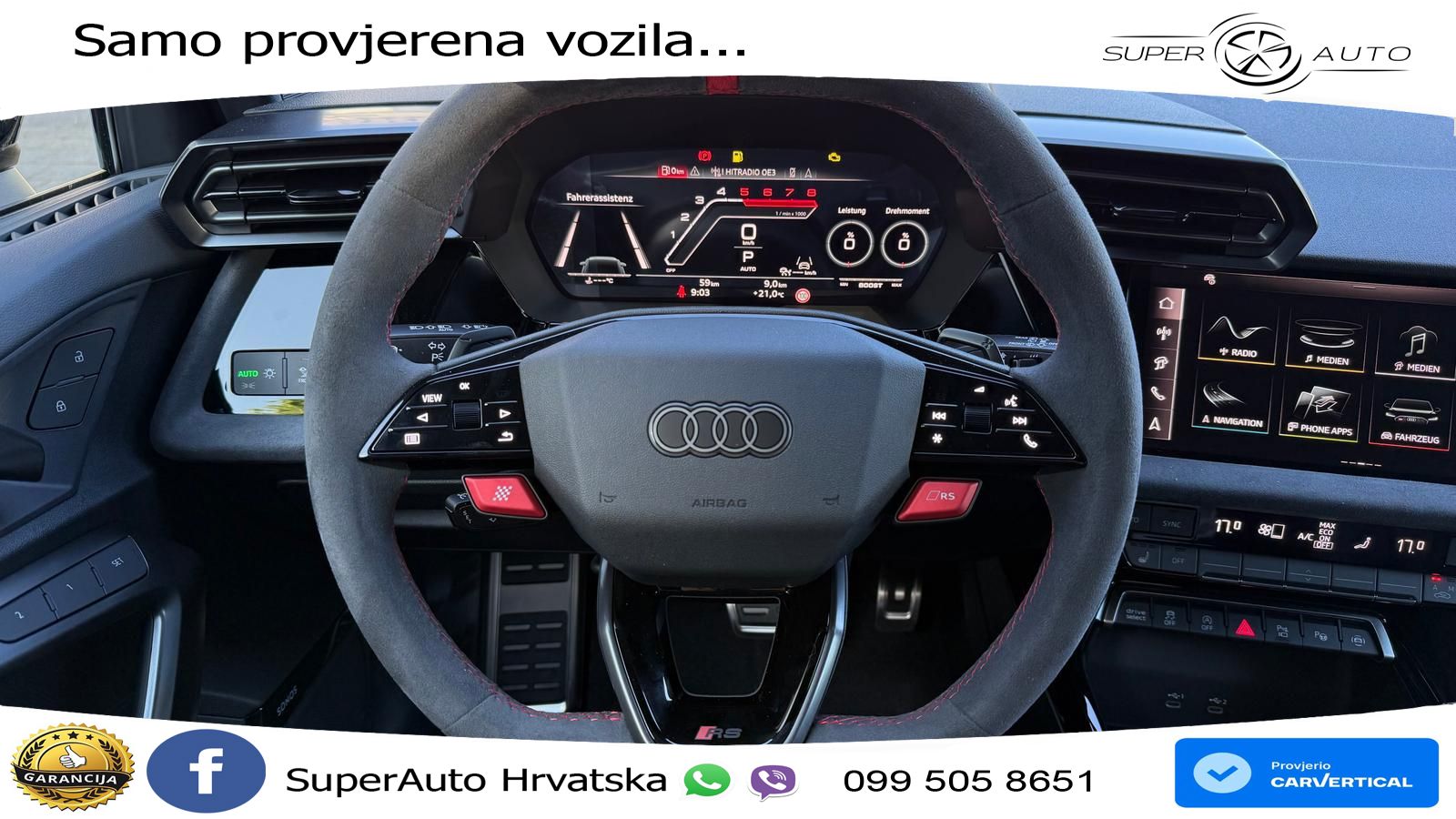 Audi RS3 Sedan 2.5 TFSI (400 KS) quattro S tronic LED+GR SJED+ACC
