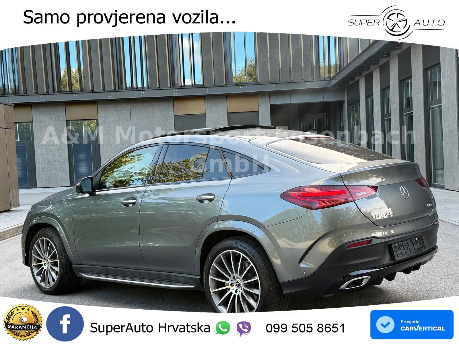 Mercedes GLE Coupe 300d (269 ks) EQ Boost 4MATIC 9G-TRONIC AMG LED+GR SJED+ACC
