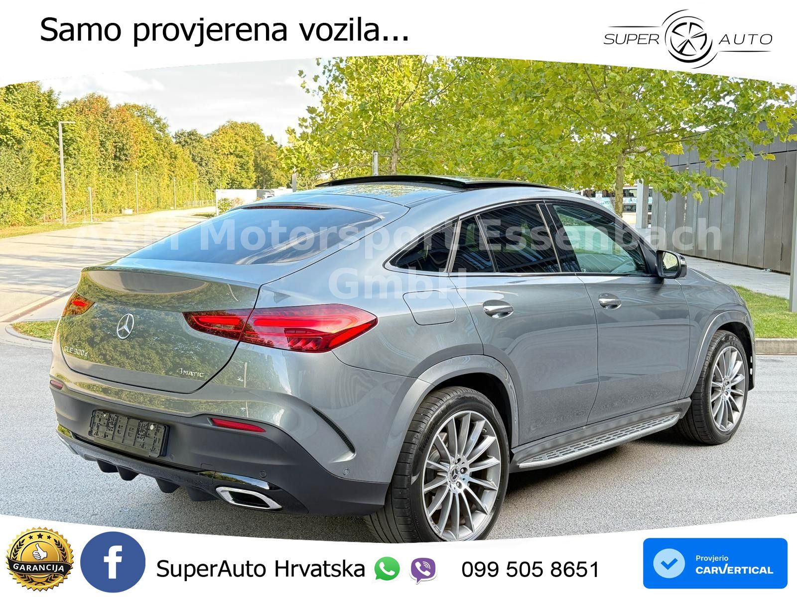 Mercedes GLE Coupe 300d (269 ks) EQ Boost 4MATIC 9G-TRONIC AMG LED+GR SJED+ACC