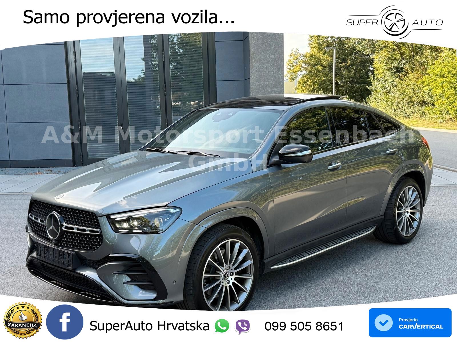 Mercedes GLE Coupe 300d (269 ks) EQ Boost 4MATIC 9G-TRONIC AMG LED+GR SJED+ACC