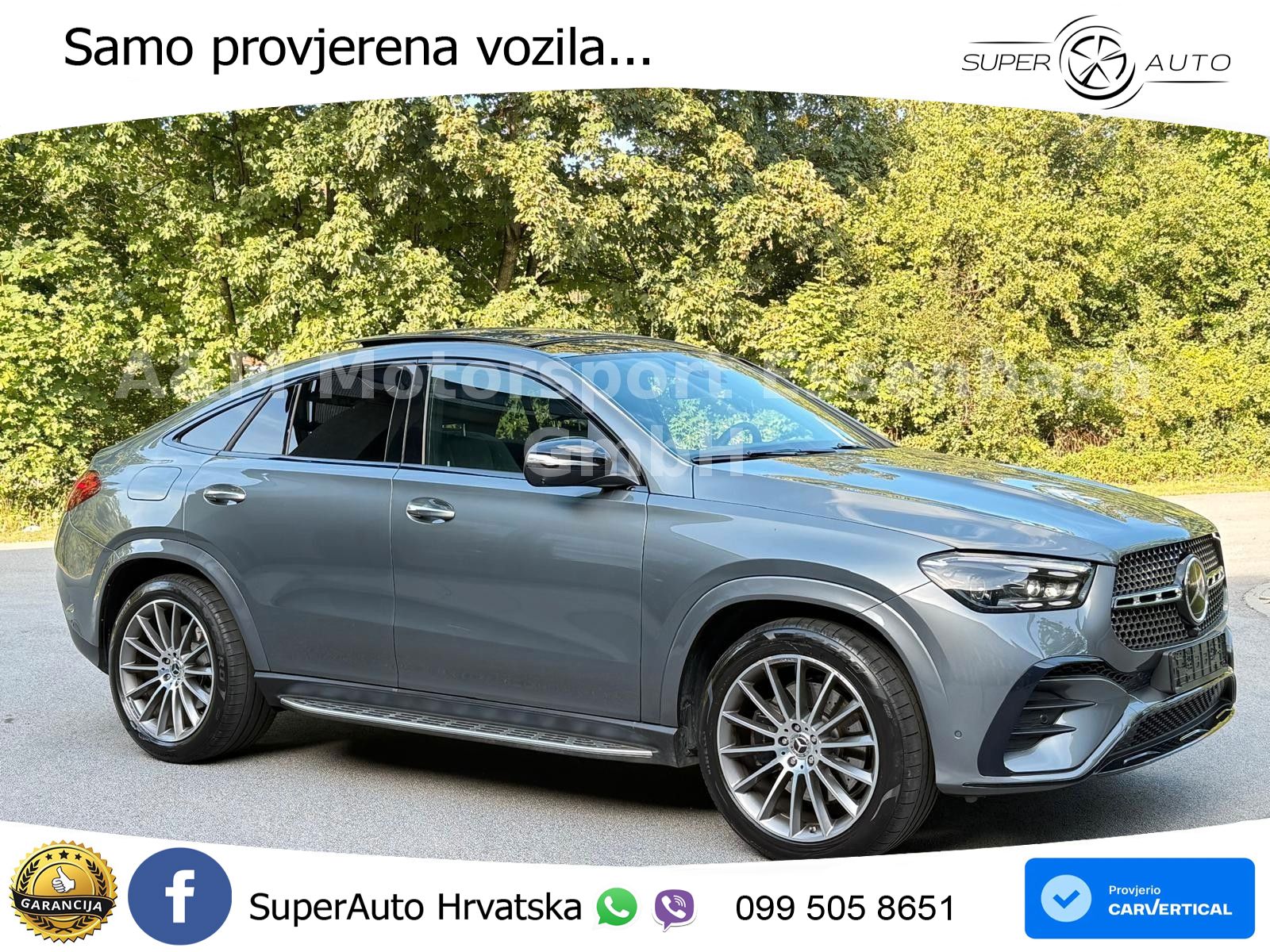 Mercedes GLE Coupe 300d (269 ks) EQ Boost 4MATIC 9G-TRONIC AMG LED+GR SJED+ACC
