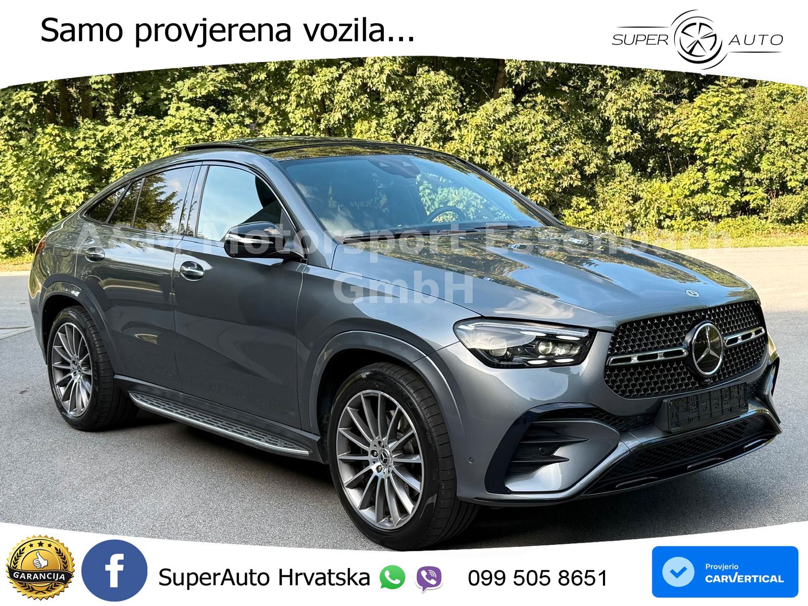 Mercedes GLE Coupe 300d (269 ks) EQ Boost 4MATIC 9G-TRONIC AMG LED+GR SJED+ACC