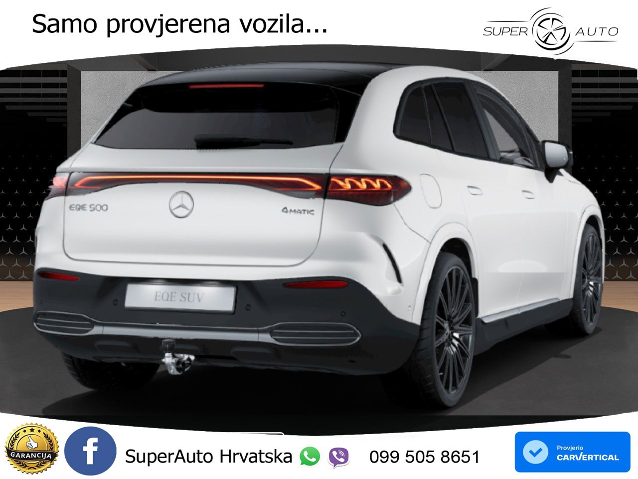 Mercedes EQE SUV 500 105 kWh (449 KS) 4MATIC AMG ZRAČNI+ACC+GR SJED+360+PANO