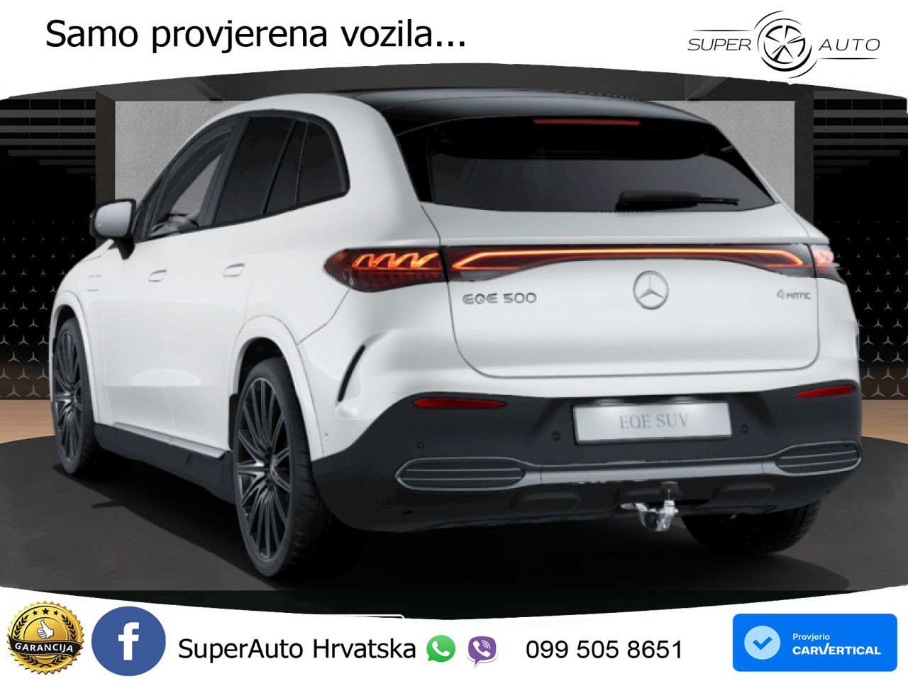 Mercedes EQE SUV 500 105 kWh (449 KS) 4MATIC AMG ZRAČNI+ACC+GR SJED+360+PANO