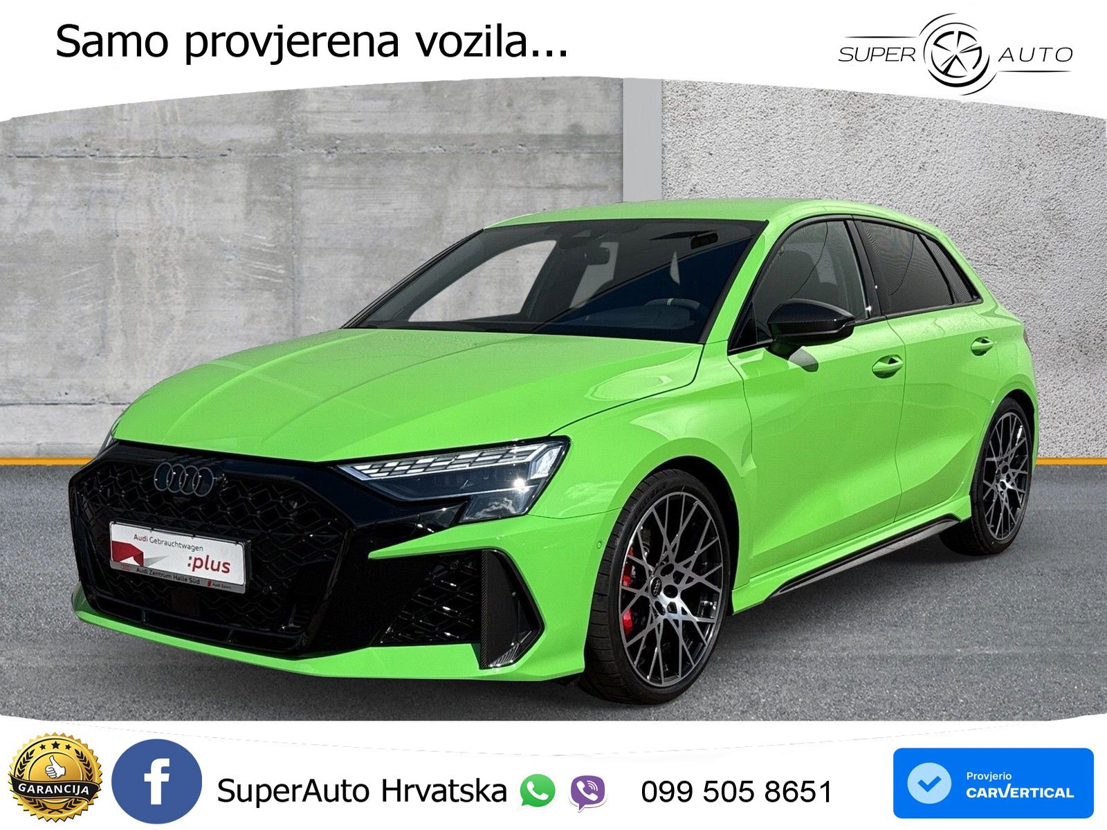 Audi RS3 Sedan 2.5 TFSI (400 KS) quattro S tronic LED+GR SJED+ACC
