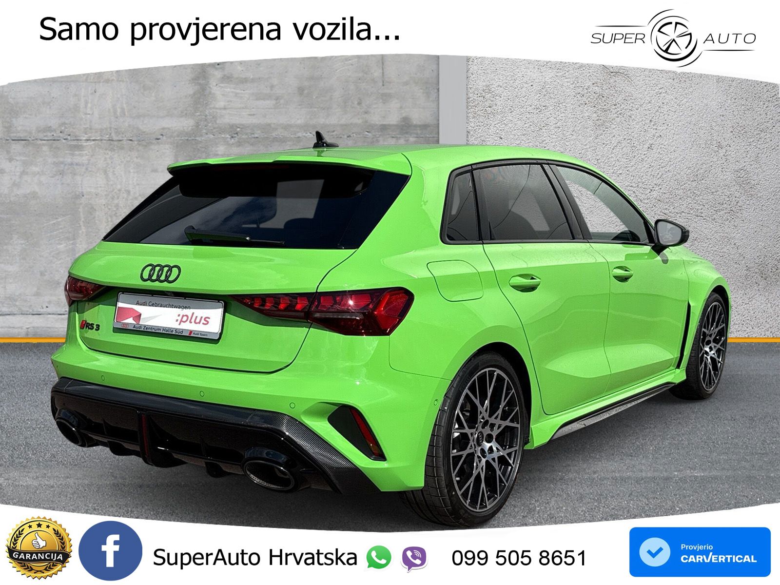 Audi RS3 Sedan 2.5 TFSI (400 KS) quattro S tronic LED+GR SJED+ACC