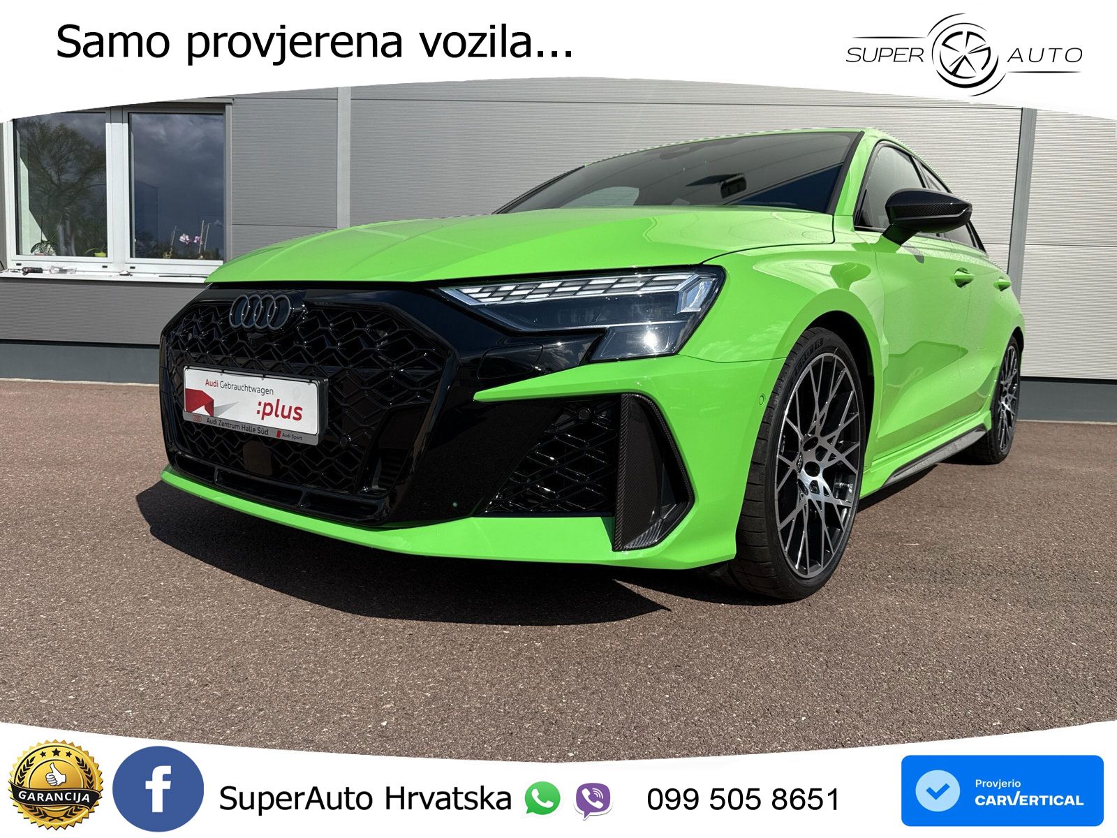 Audi RS3 Sedan 2.5 TFSI (400 KS) quattro S tronic LED+GR SJED+ACC