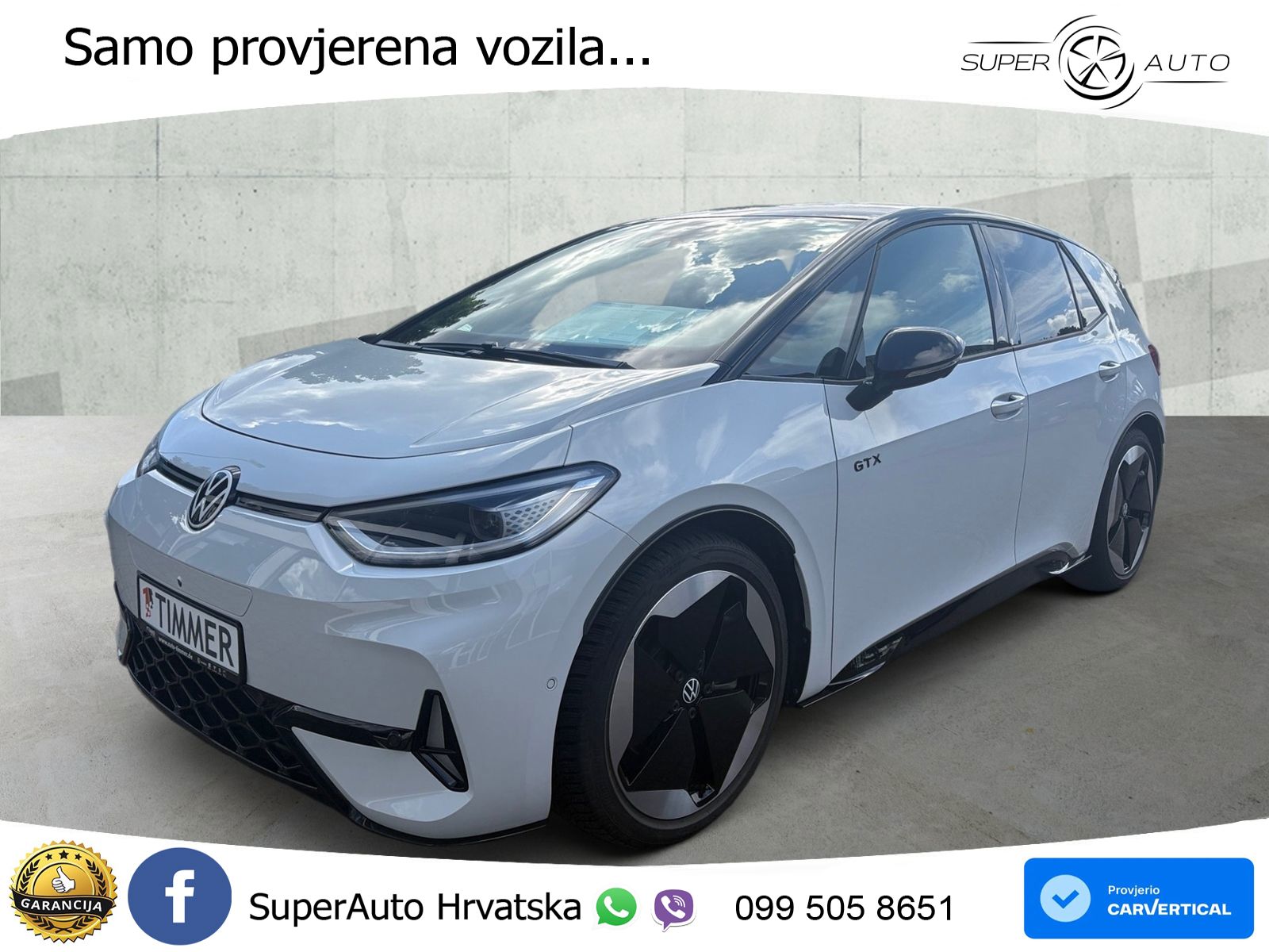 Volkswagen ID.3 GTX Performance 84 kWh (326 KS) LED+GR SJED+ACC