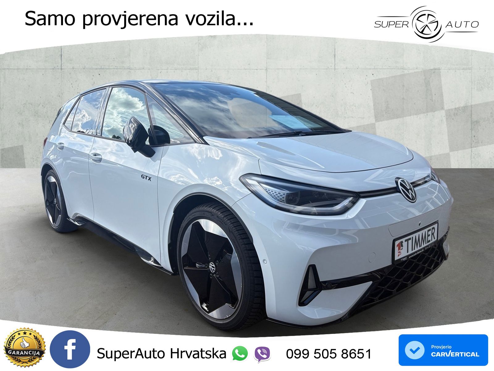 Volkswagen ID.3 GTX Performance 84 kWh (326 KS) LED+GR SJED+ACC