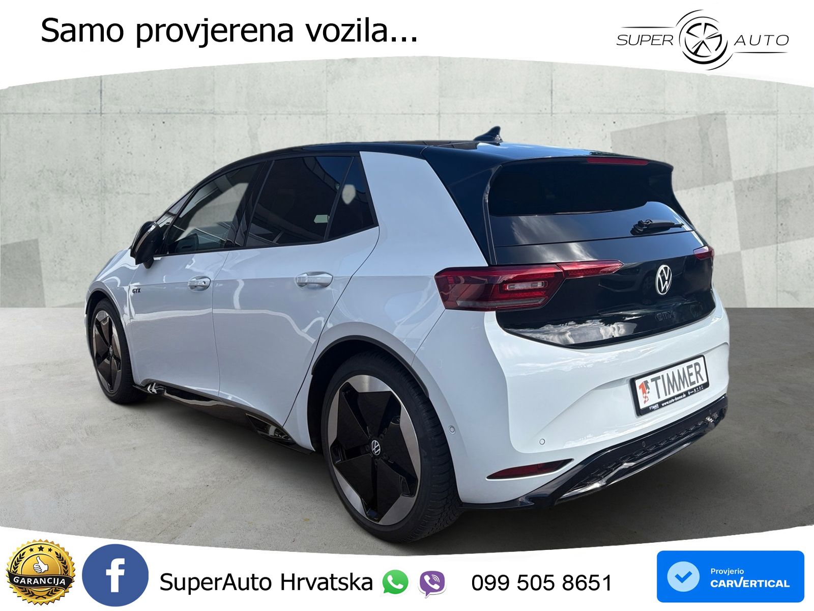 Volkswagen ID.3 GTX Performance 84 kWh (326 KS) LED+GR SJED+ACC