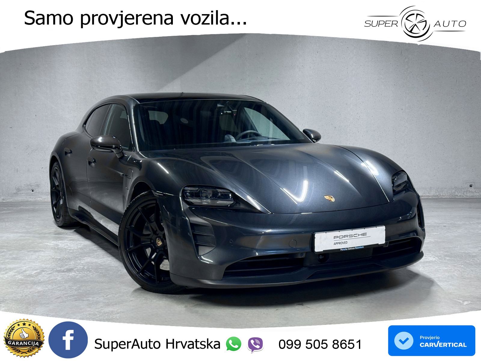 Porsche Taycan Sport Turismo GTS Performance Plus 93.4 kWh (598 KS)