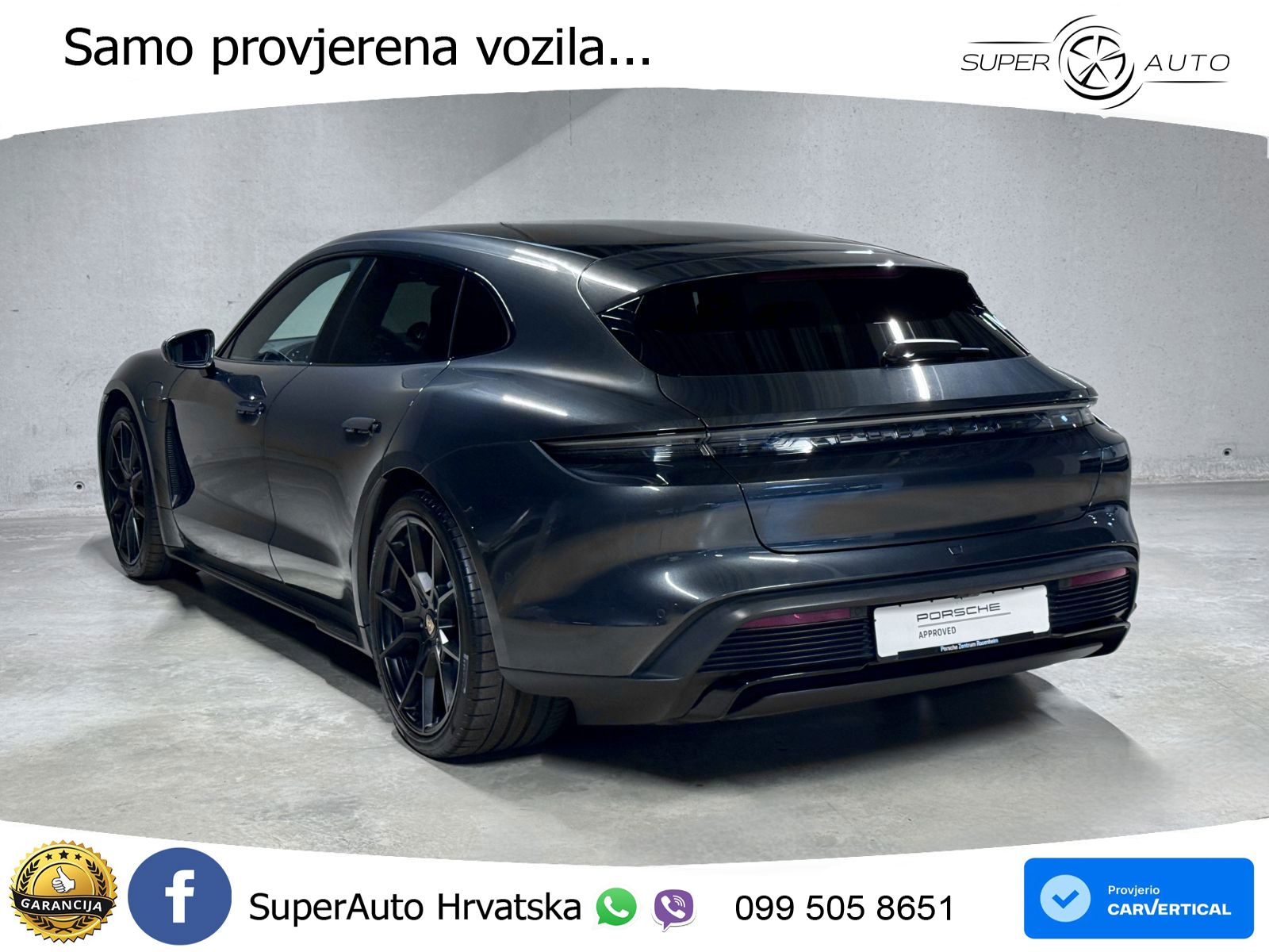 Porsche Taycan Sport Turismo GTS Performance Plus 93.4 kWh (598 KS)