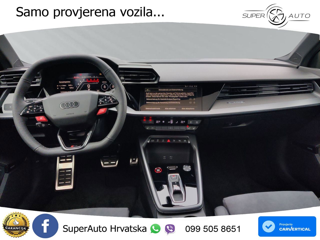 Audi RS3 Sportback 2.5 TFSI (400 KS) quattro S tronic LED+GR SJED+ACC