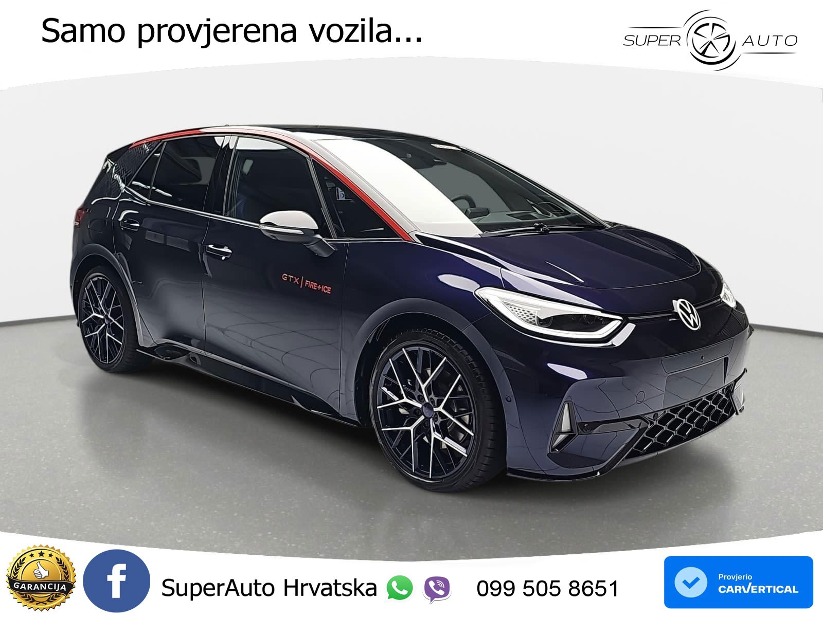 Volkswagen ID.3 GTX Performance 84 kWh (326 KS) LED+GR SJED+ACC