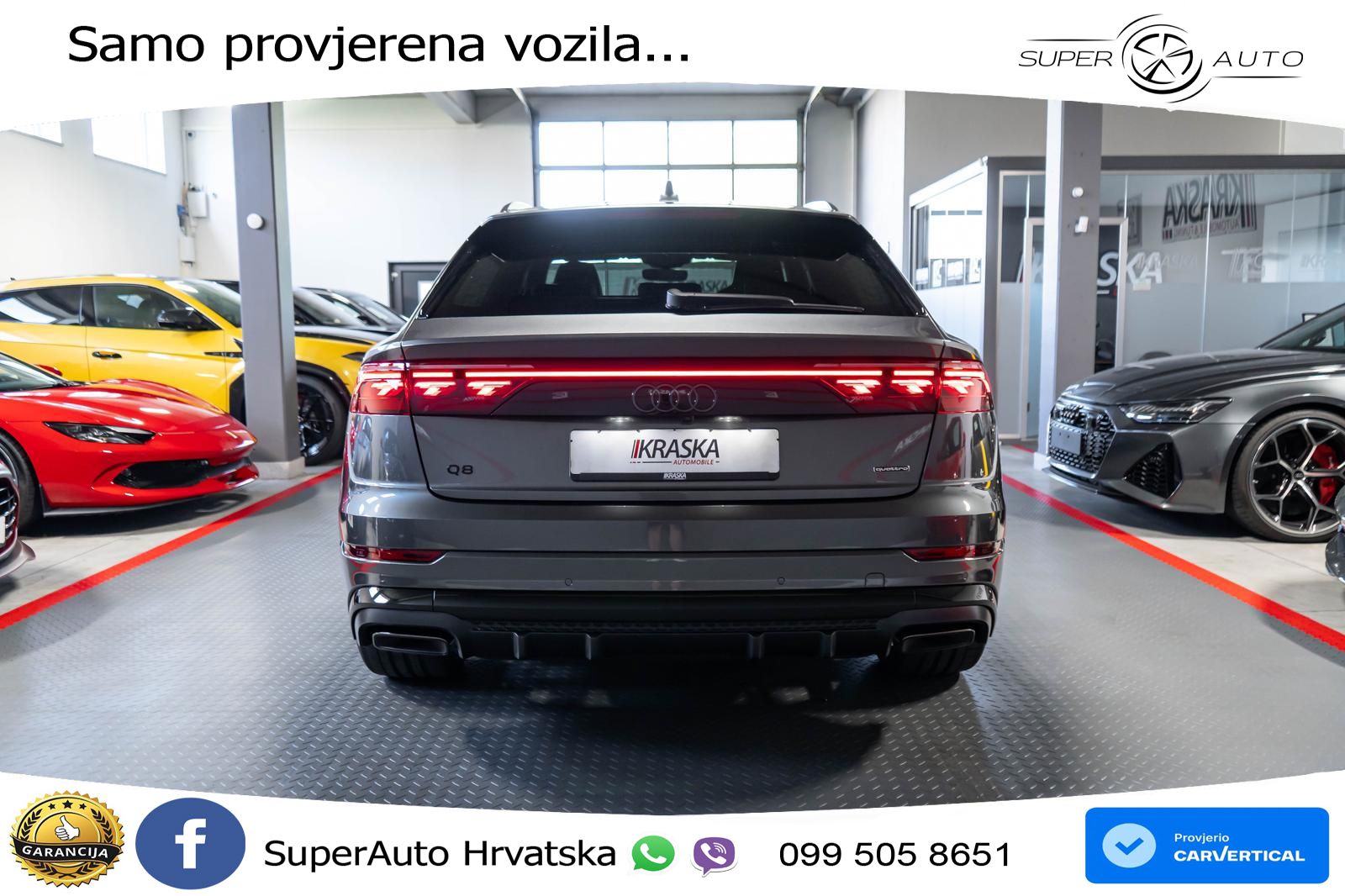 Audi Q8 50 TDI V6 (286 KS) quattro Tiptronic S line LED+GR SJED+ACC
