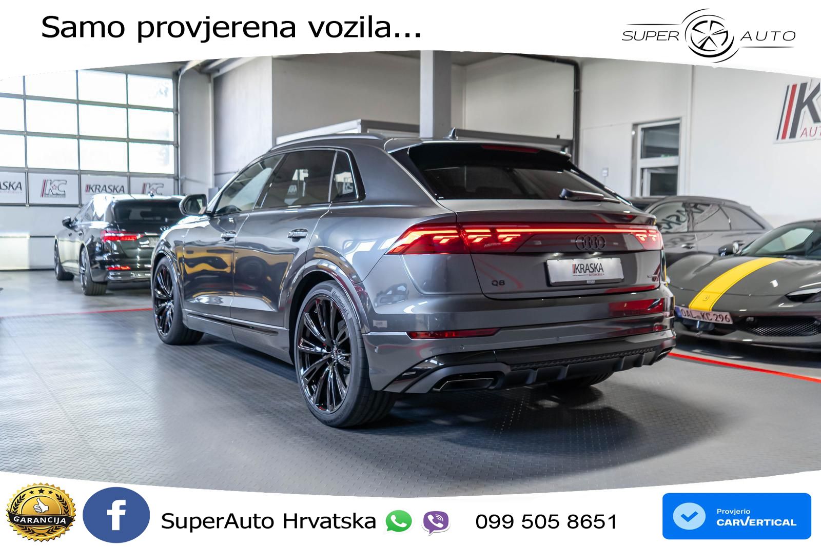 Audi Q8 50 TDI V6 (286 KS) quattro Tiptronic S line LED+GR SJED+ACC