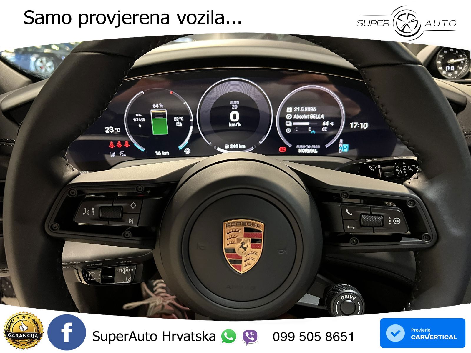 Porsche Taycan Sport Turismo 4S 105 kWh (598 KS)