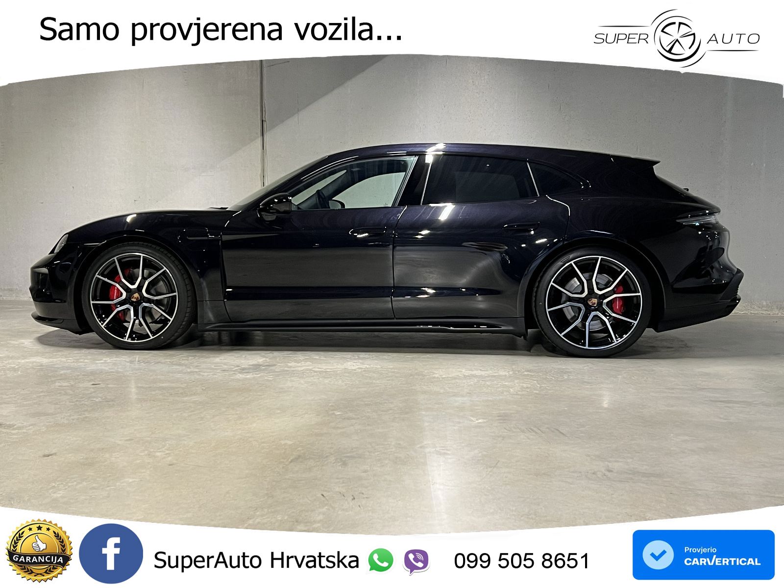 Porsche Taycan Sport Turismo 4S 105 kWh (598 KS)
