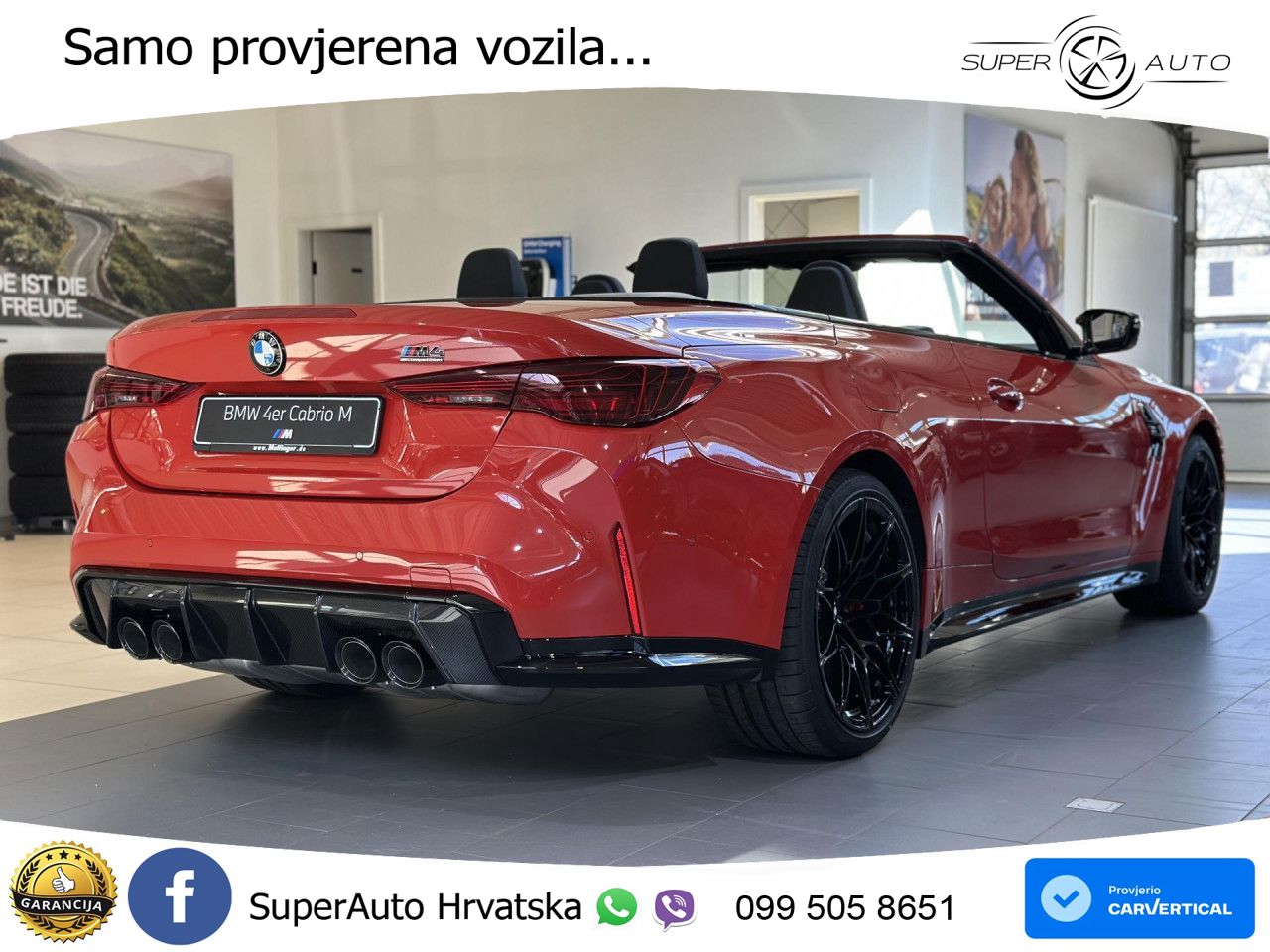 BMW M4 Convertible Competition 3.0 (530 KS) xDrive Steptronic LED+GR SJED+ACC