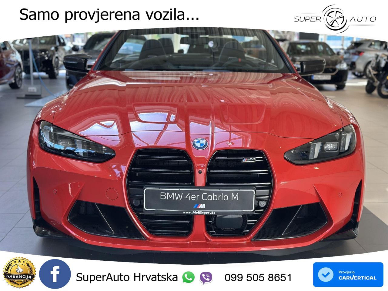 BMW M4 Convertible Competition 3.0 (530 KS) xDrive Steptronic LED+GR SJED+ACC