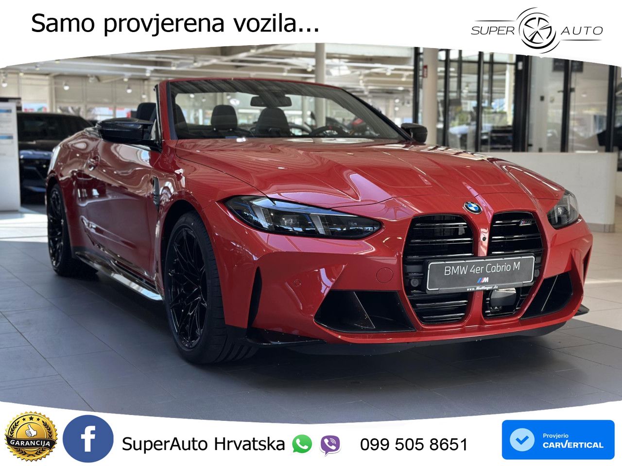BMW M4 Convertible Competition 3.0 (530 KS) xDrive Steptronic LED+GR SJED+ACC
