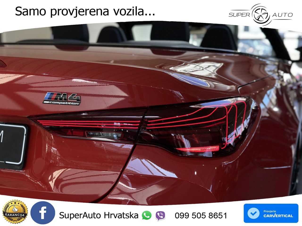 BMW M4 Convertible Competition 3.0 (530 KS) xDrive Steptronic LED+GR SJED+ACC